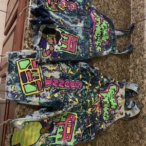 Girl and boy matching overall set girl size 5 boy size 6 big kid grade school